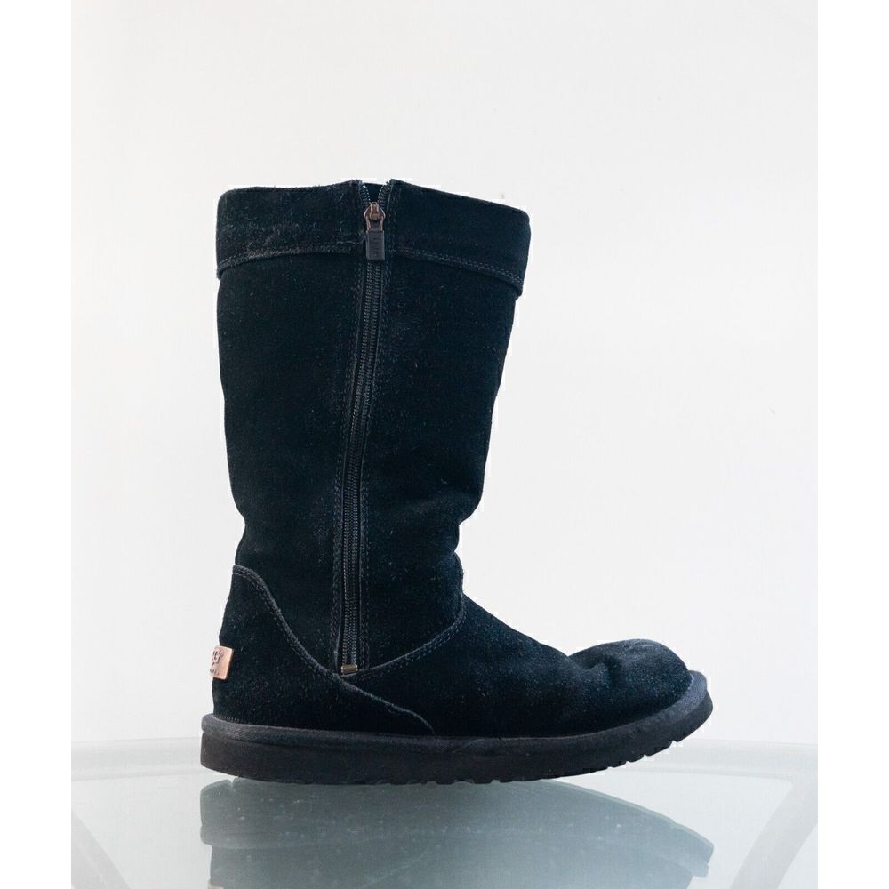 UGG | Cargo III w/Pockets 5918 Black Suede and Shearling Boots Womens Size 5 US - Picture 7 of 12